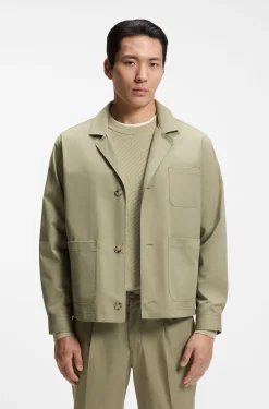 Relaxed-Fit Jacke aus Baumwolle
