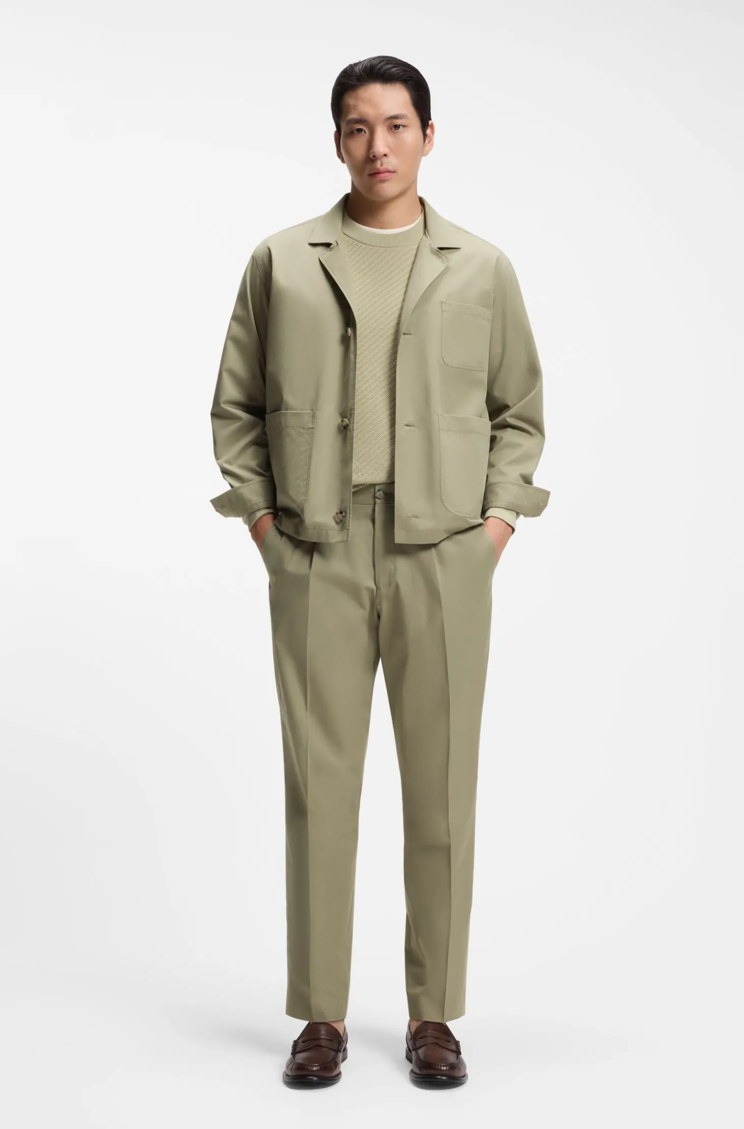 Relaxed-Fit Jacke aus Baumwolle