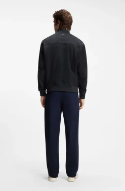 Relaxed-Fit Jacke aus Veloursleder