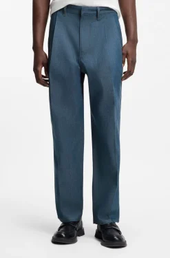 Relaxed-Fit Jeans aus blauem japanischem Denim