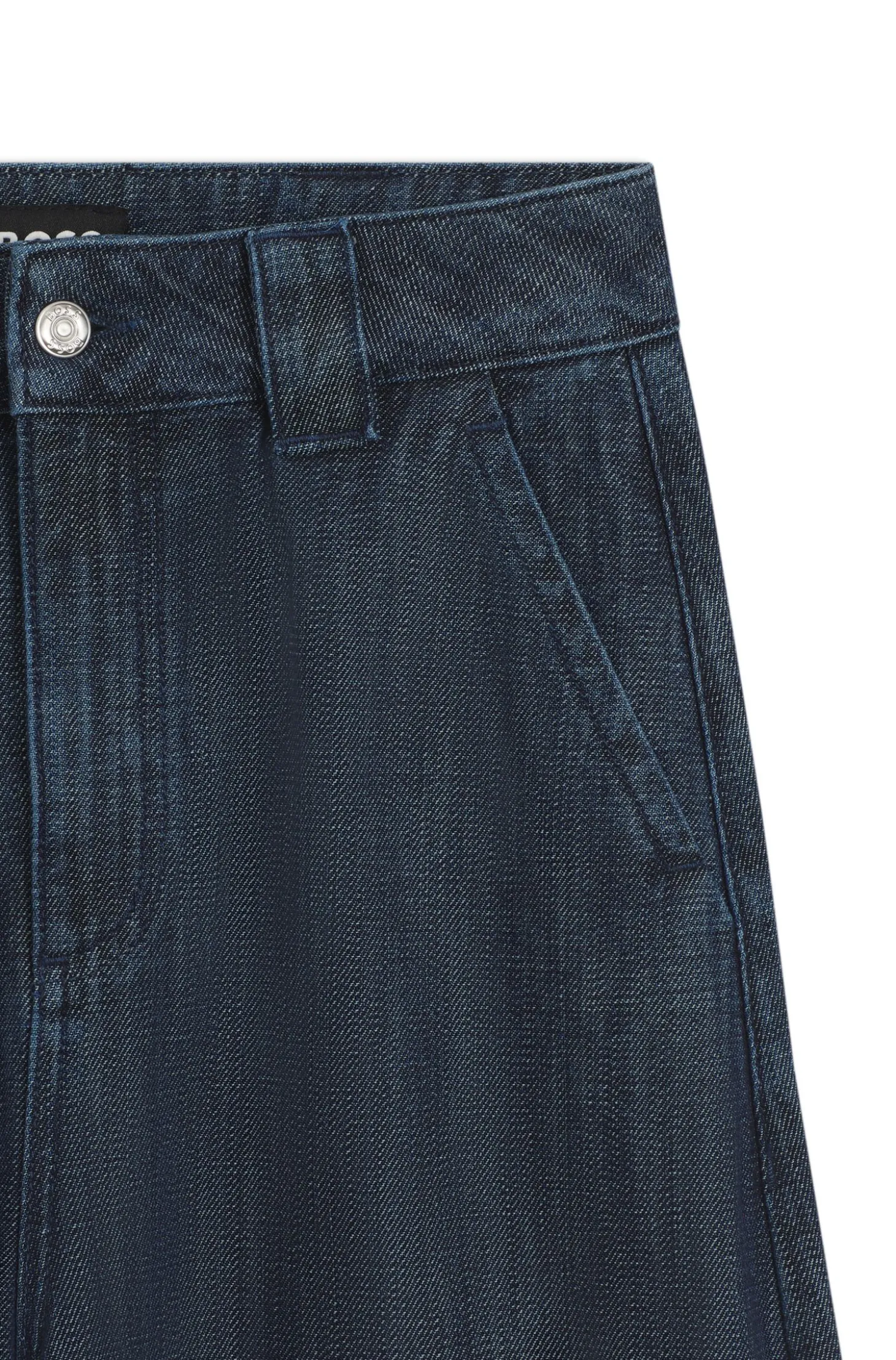 Relaxed-Fit Jeans aus offen gewebtem Baumwollgewebe mit Struktur