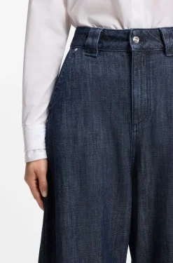 Relaxed-Fit Jeans aus offen gewebtem Baumwollgewebe mit Struktur