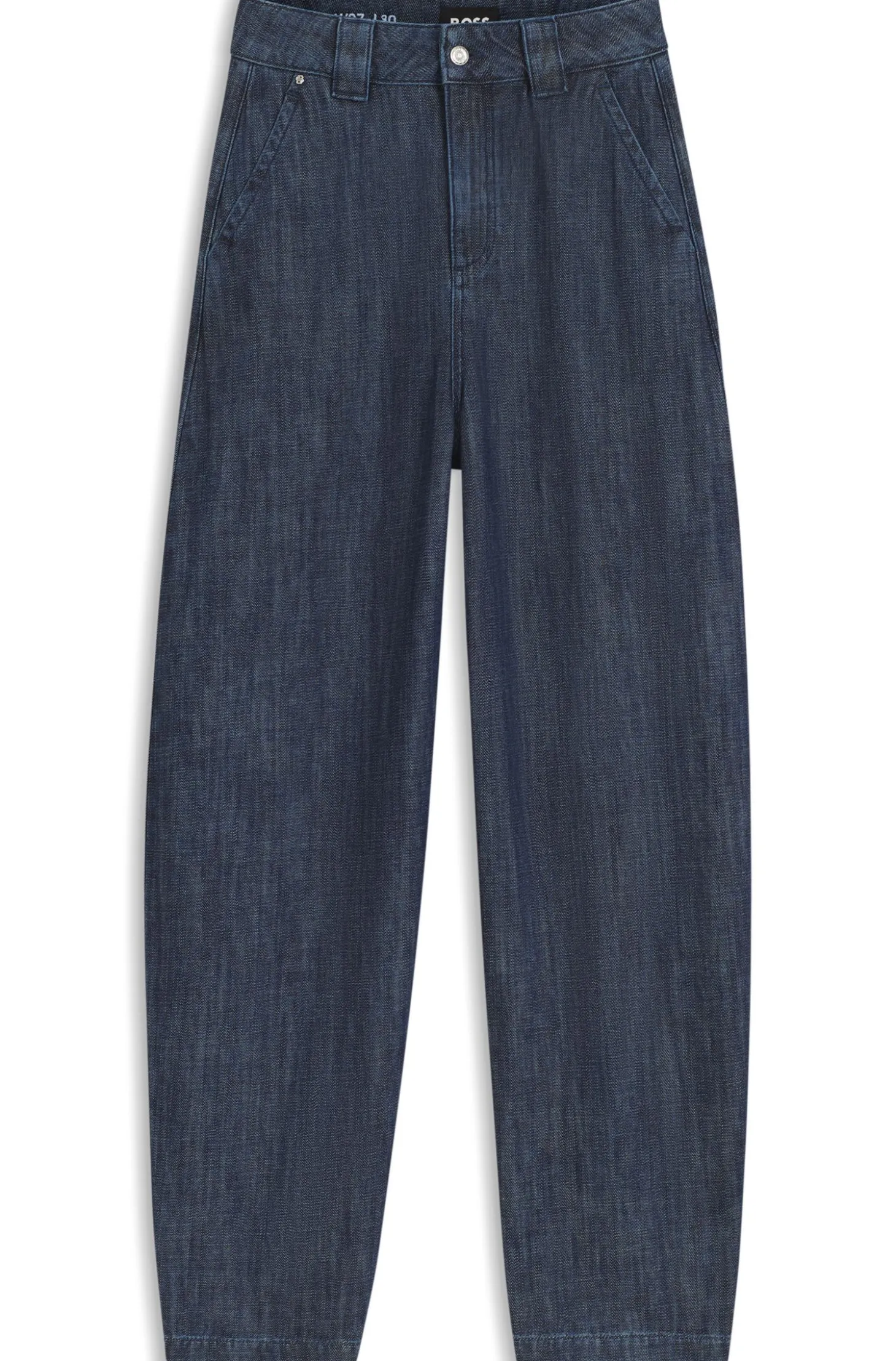Relaxed-Fit Jeans aus offen gewebtem Baumwollgewebe mit Struktur