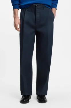 Relaxed-Fit Jeans aus softer dunkelblauer Baumwolle