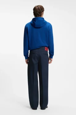 Relaxed-Fit Jeans aus softer dunkelblauer Baumwolle