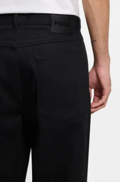 Relaxed-Fit Jeans aus tiefschwarzem japanischem Denim