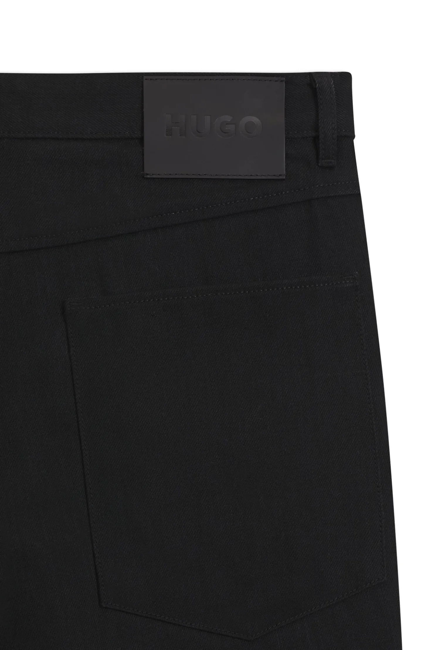 Relaxed-Fit Jeans aus tiefschwarzem japanischem Denim