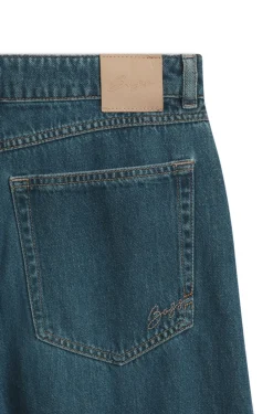Relaxed-Fit Jeans mit Ballon-Bein und Schlitzen an der Vorderseite