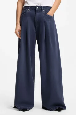 Relaxed-Fit Jeans mit weitem Bein