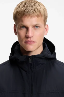Relaxed-Fit Kapuzenjacke aus wasserabweisendem Gewebe