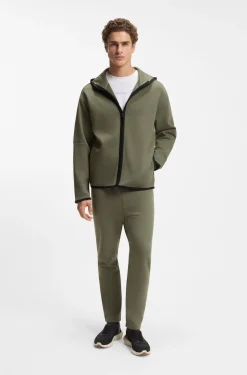 Relaxed-Fit Kapuzenjacke aus besonders softem Baumwoll-Mix