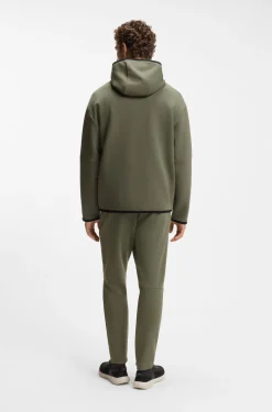 Relaxed-Fit Kapuzenjacke aus besonders softem Baumwoll-Mix