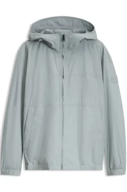 Relaxed-Fit Kapuzenjacke aus wasserabweisendem Gewebe