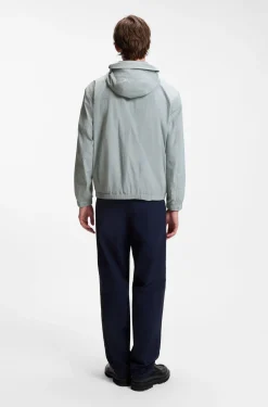 Relaxed-Fit Kapuzenjacke aus wasserabweisendem Gewebe