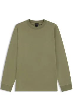 Relaxed-Fit Longsleeve aus merzerisierter Baumwolle