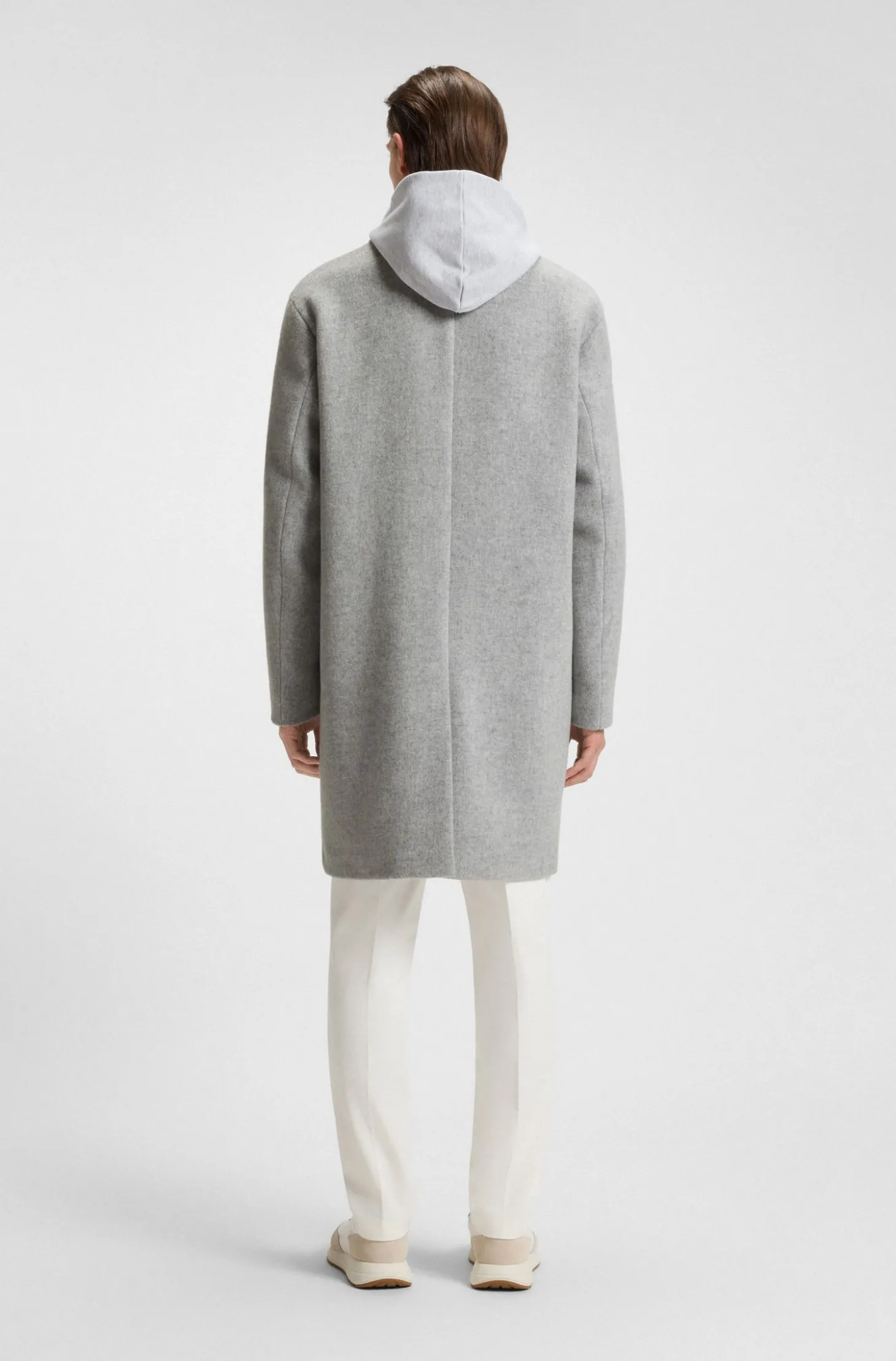 Relaxed-Fit Mantel aus Woll-Mix
