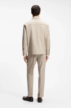Relaxed-Fit Overshirt aus Drei-Lagen-Gewebe