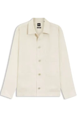 Relaxed-Fit Overshirt aus in Italien gefertigtem Leinen-Twill