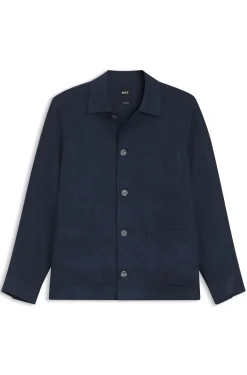 Relaxed-Fit Overshirt aus in Italien gefertigtem Leinen-Twill