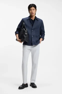 Relaxed-Fit Overshirt aus in Italien gefertigtem Leinen-Twill