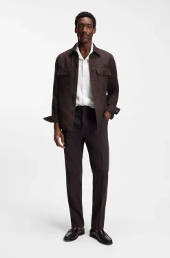 Relaxed-Fit Overshirt aus Leinen