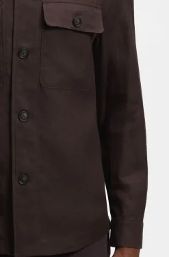 Relaxed-Fit Overshirt aus Leinen