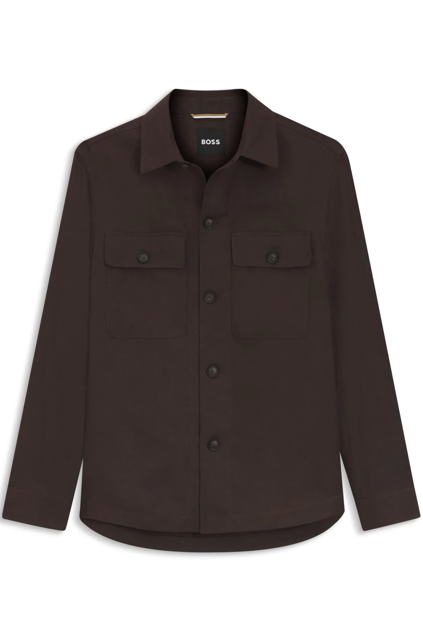 Relaxed-Fit Overshirt aus Leinen