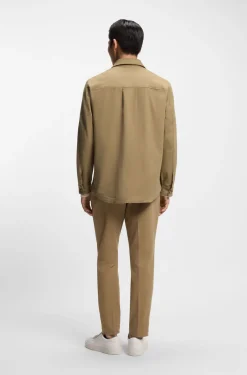Relaxed-Fit Overshirt aus Stretch-Baumwolle mit Twill-Struktur