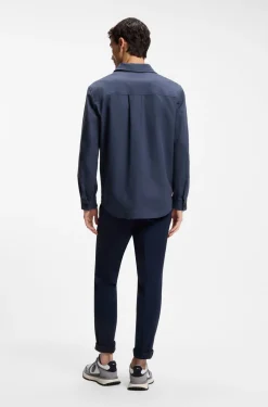 Relaxed-Fit Overshirt aus Stretch-Baumwolle mit Twill-Struktur