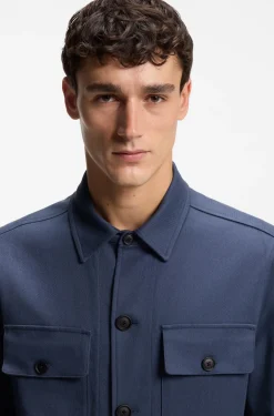 Relaxed-Fit Overshirt aus Stretch-Baumwolle mit Twill-Struktur