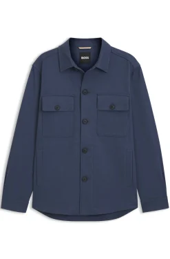 Relaxed-Fit Overshirt aus Stretch-Baumwolle mit Twill-Struktur
