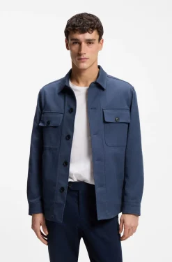 Relaxed-Fit Overshirt aus Stretch-Baumwolle mit Twill-Struktur