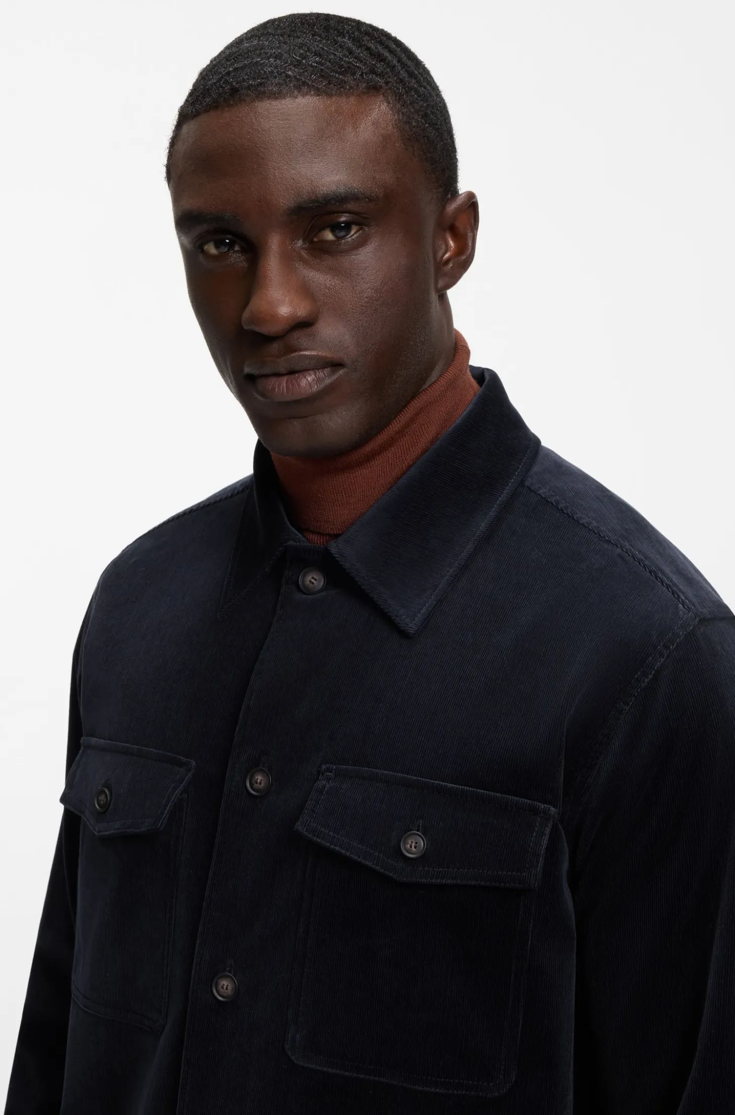Relaxed-Fit Overshirt aus Stretch-Cord