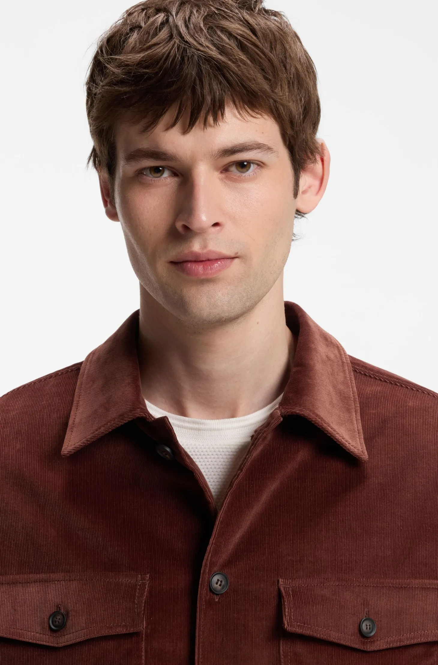 Relaxed-Fit Overshirt aus Stretch-Cord