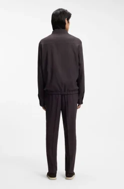 Relaxed-Fit Overshirt aus waschmaschinenfestem Tech-Leinen