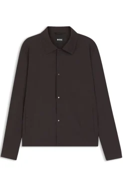Relaxed-Fit Overshirt aus waschmaschinenfestem Tech-Leinen