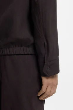 Relaxed-Fit Overshirt aus waschmaschinenfestem Tech-Leinen