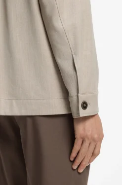 Relaxed-Fit Overshirt aus Woll-Mix