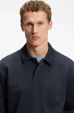 Relaxed-Fit Polo-Sweatshirt aus French Terry