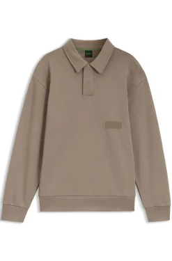 Relaxed-Fit Polo-Sweatshirt aus French Terry