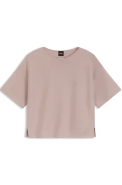Relaxed-Fit Pullover aus Baumwolle mit Schurwolle