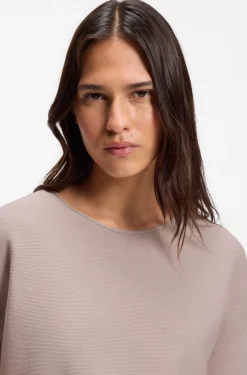 Relaxed-Fit Pullover aus Baumwolle mit Schurwolle