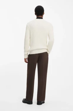 Relaxed-Fit Pullover aus gerippter Baumwolle