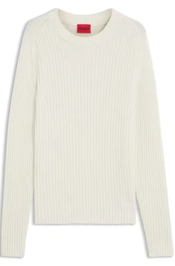 Relaxed-Fit Pullover aus gerippter Baumwolle