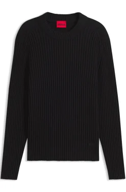 Relaxed-Fit Pullover aus gerippter Baumwolle