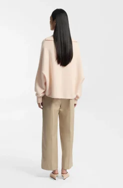 Relaxed-Fit Pullover aus Schurwolle mit Kaschmir