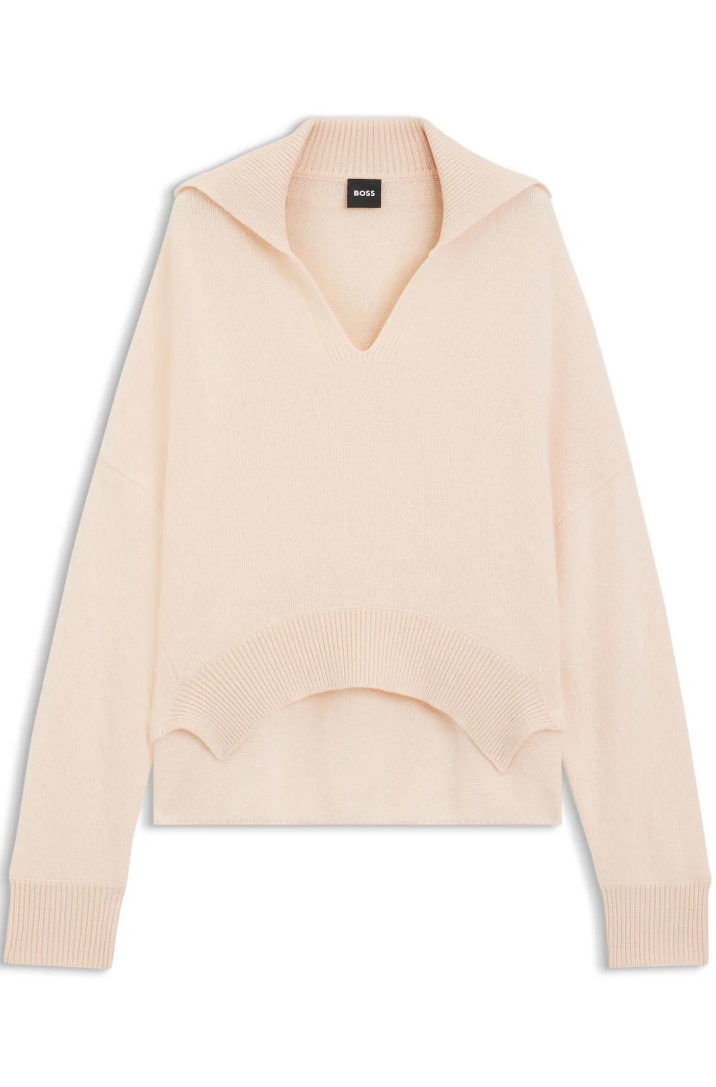 Relaxed-Fit Pullover aus Schurwolle mit Kaschmir