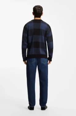 Relaxed-Fit Pullover mit Buffalo-Karo