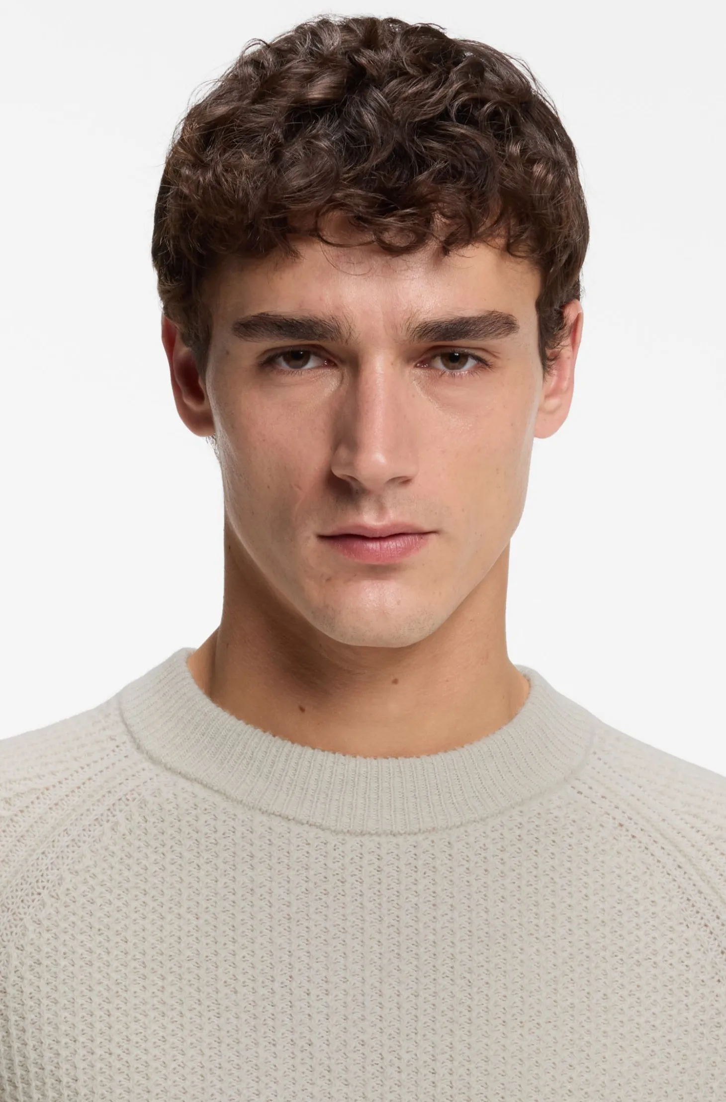 Relaxed-Fit Pullover mit gerippter Zickzack-Struktur