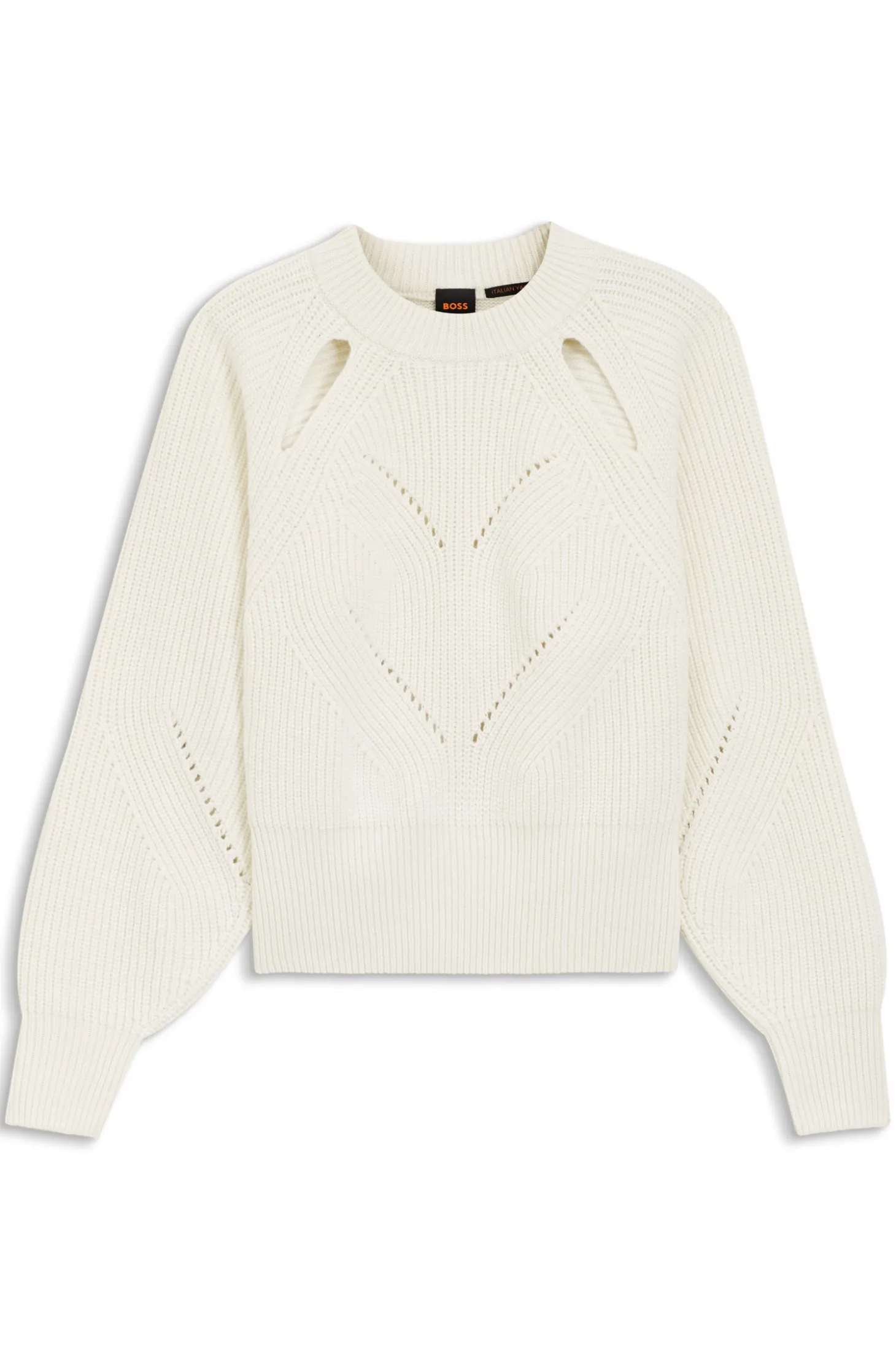 Relaxed-Fit Pullover mit Lochstrickmuster